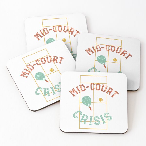 Item preview, Padel Pun Mid-Court Crisis designed and sold by whyitsme.