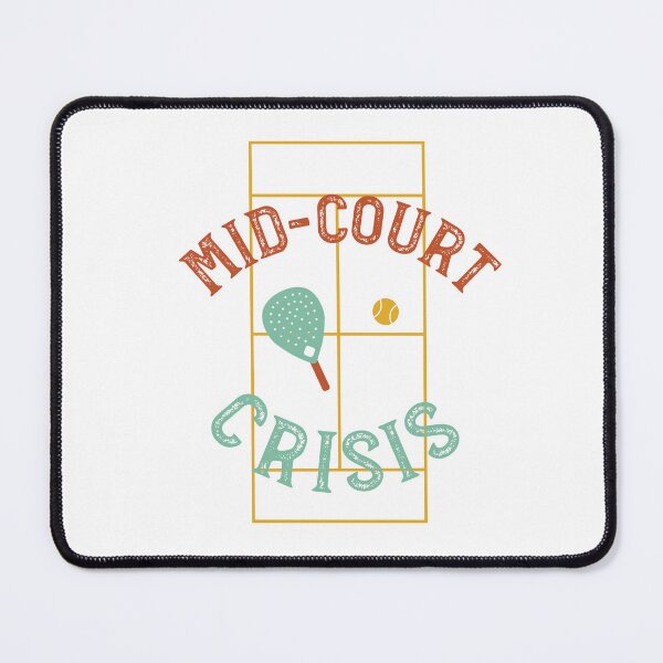 Item preview, Padel Pun Mid-Court Crisis designed and sold by whyitsme.