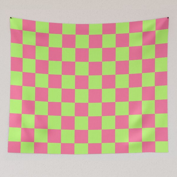 Item preview, Pink and Green Checkerboard Pattern designed and sold by velvetearth.