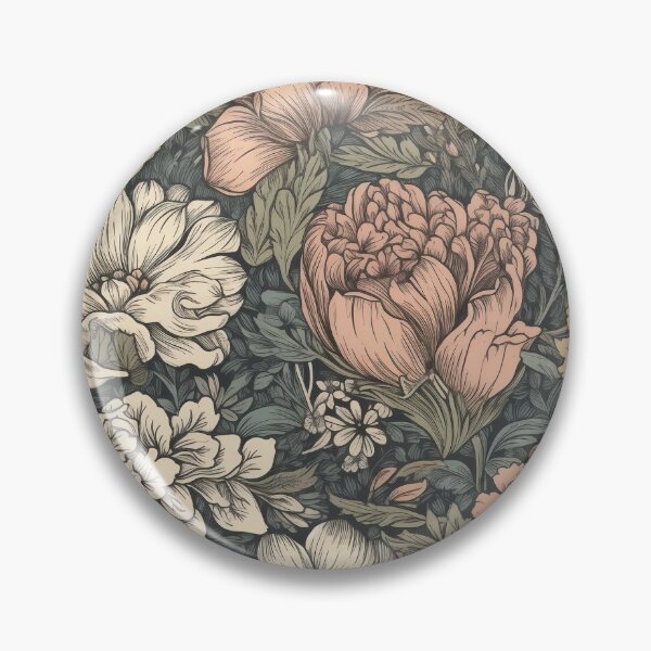 Item preview, Vintage floral wallpaper designed and sold by Mrdrey.