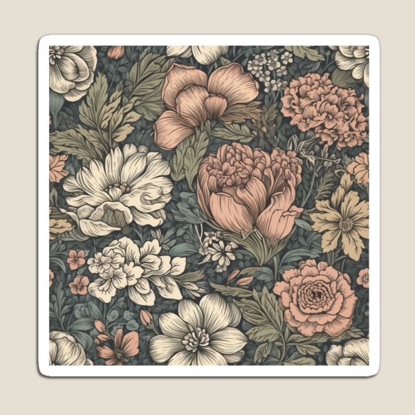 Item preview, Vintage floral wallpaper designed and sold by Mrdrey.