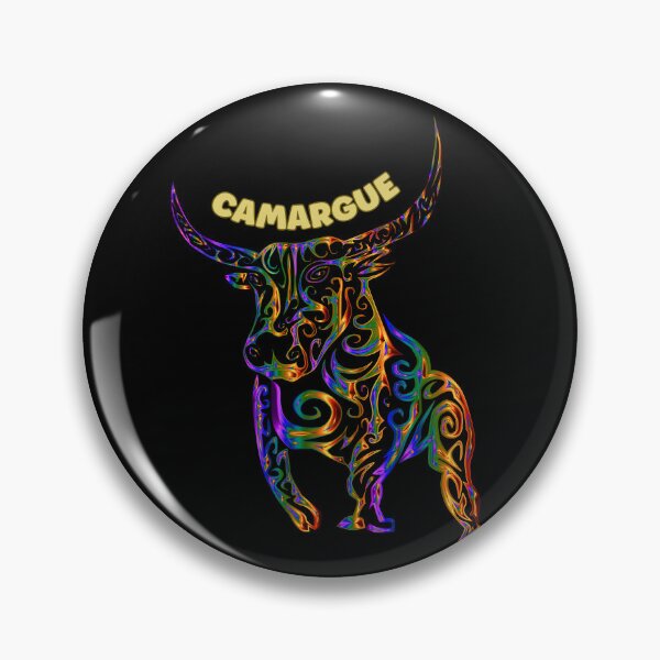 Item preview, Abstract rainbow Camargue bull designed and sold by Astralia.