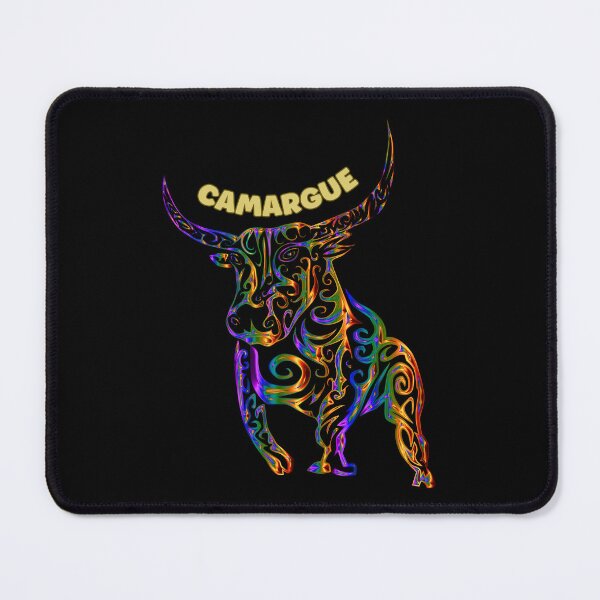 Item preview, Abstract rainbow Camargue bull designed and sold by Astralia.