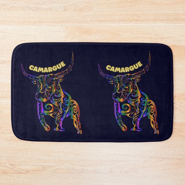 Item preview, Abstract rainbow Camargue bull designed and sold by Astralia.