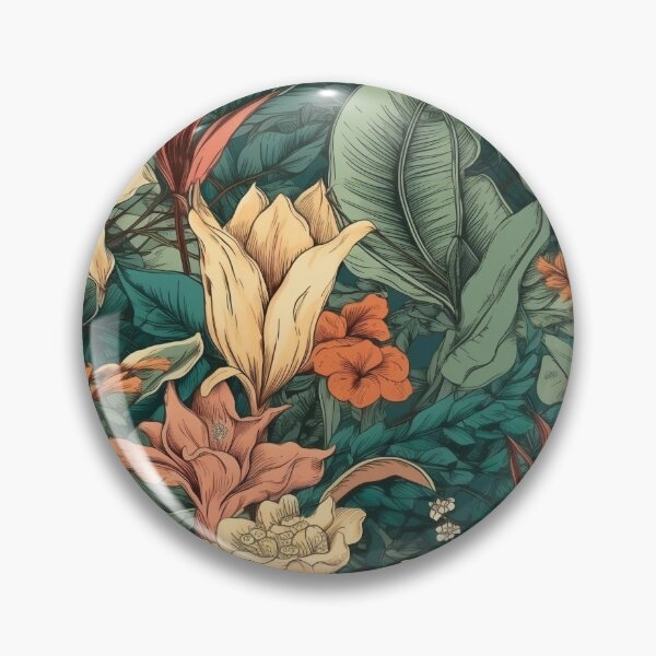 Item preview, Tropical floral wallpaper  designed and sold by Mrdrey.