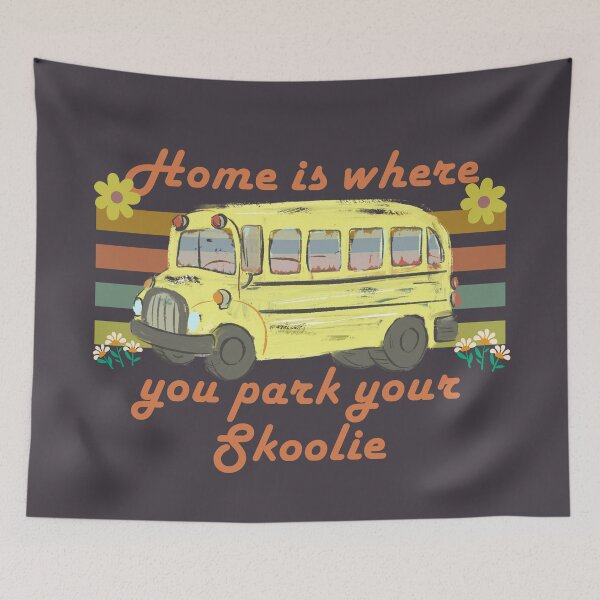 Item preview, Skoolie Life Adventure Retro designed and sold by SunfullyYours.