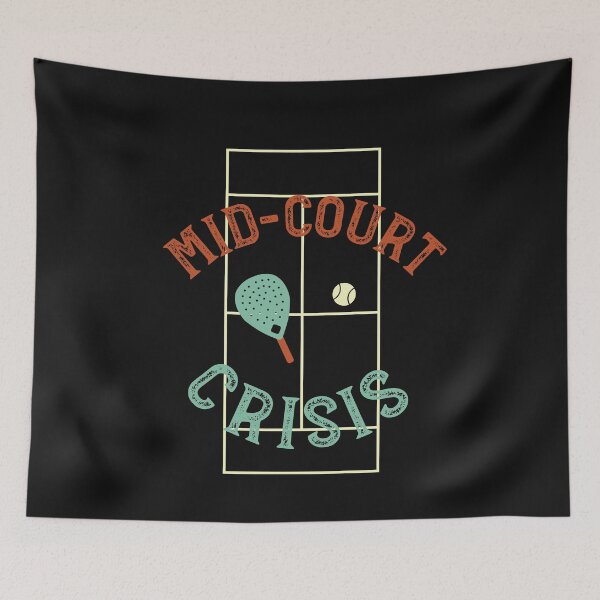Item preview, Funny Padel Pun Mid-Court Crisis designed and sold by whyitsme.