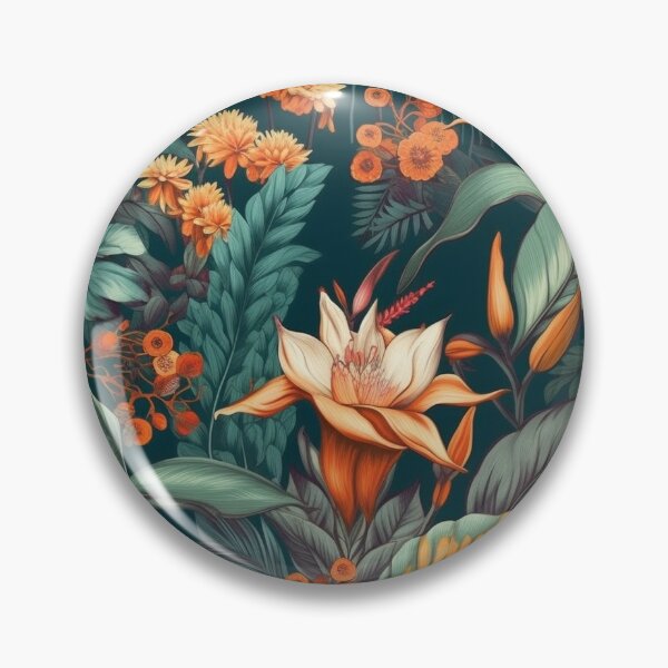 Item preview, Tropical floral wallpaper  designed and sold by Mrdrey.