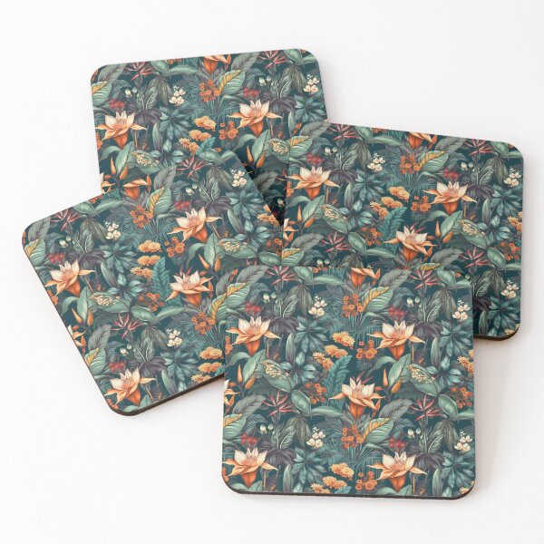 Item preview, Tropical floral wallpaper  designed and sold by Mrdrey.