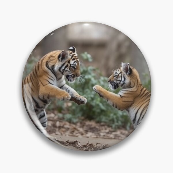 Item preview, Tiger cubs at play designed and sold by Digiki.