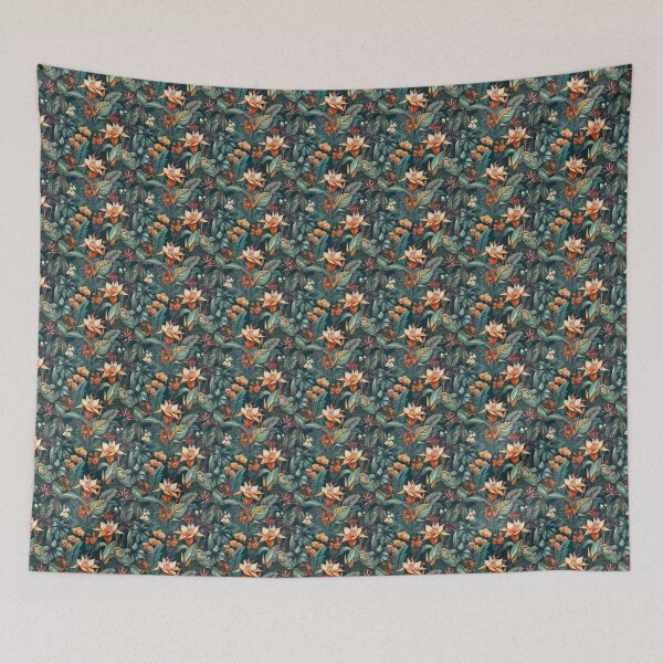 Item preview, Tropical floral wallpaper  designed and sold by Mrdrey.
