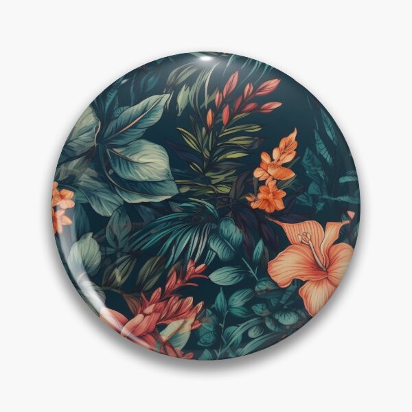 Item preview, Tropical floral wallpaper  designed and sold by Mrdrey.