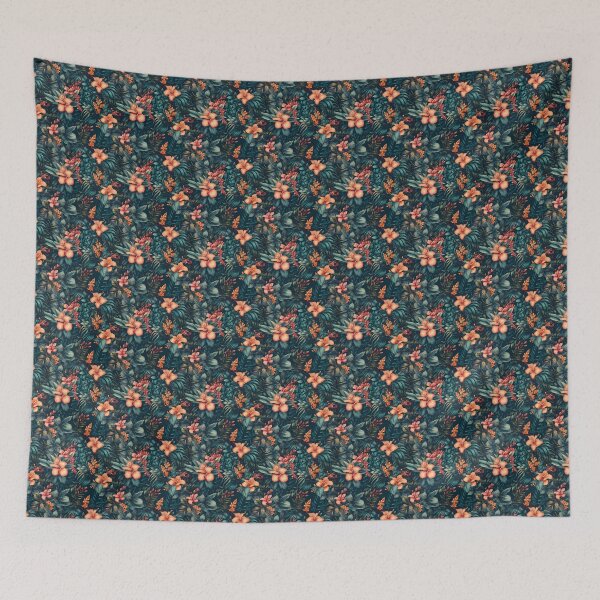Item preview, Tropical floral wallpaper  designed and sold by Mrdrey.