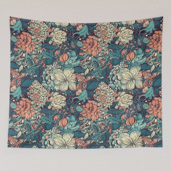 Item preview, Stunning Hand-Painted Style Modern Floral Digital Pattern designed and sold by ClericDesign.