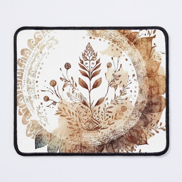 Item preview, A Leaf Inspired Bohemian Watercolor Circle - Boho Chic Patterns designed and sold by GVRDesign.