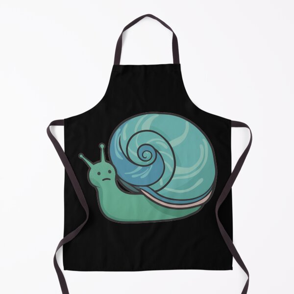 Item preview, Sad Snail 8 in Cool Blue and green Colors Swirly Spiral Sorrowful Slider designed and sold by Vicki Noble Art.