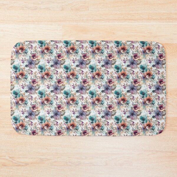 Item preview, Watercolour floral wallpaper designed and sold by Mrdrey.