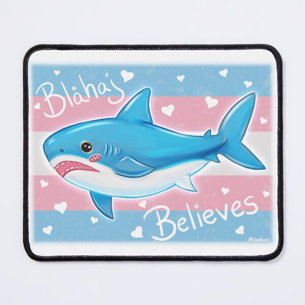 Item preview, Blåhaj Believes Flag designed and sold by Chellosia.