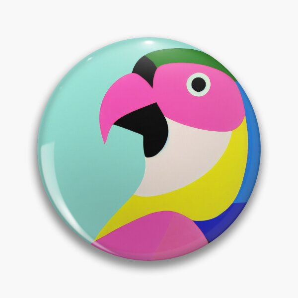 Item preview, Parrot Bold Colorful Retro Poster designed and sold by PinkNomad.