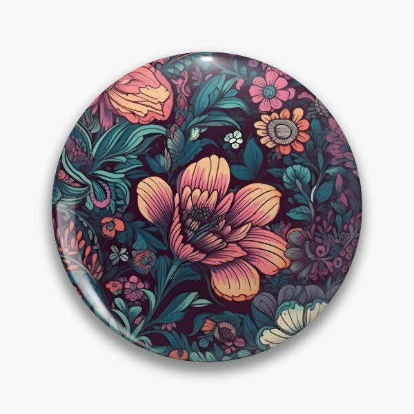 Artikelvorschau, Digitaler Blumendruck im handgemalten Stil von Dark Radiance entworfen und verkauft von ClericDesign.
