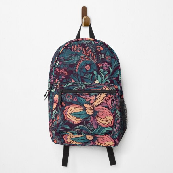 Item preview, Dark Radiance Hand-Painted Style Digital Floral Print designed and sold by ClericDesign.