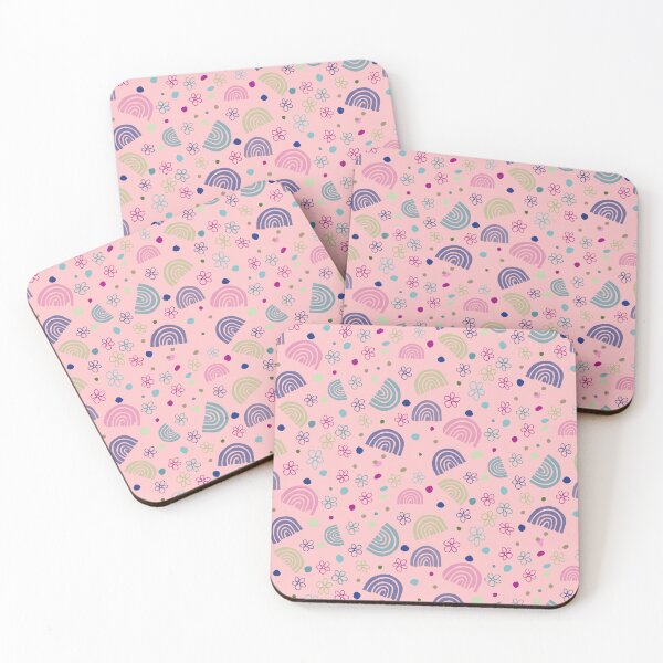 Item preview, Rainbows and flowers in pink designed and sold by paulabidiman.