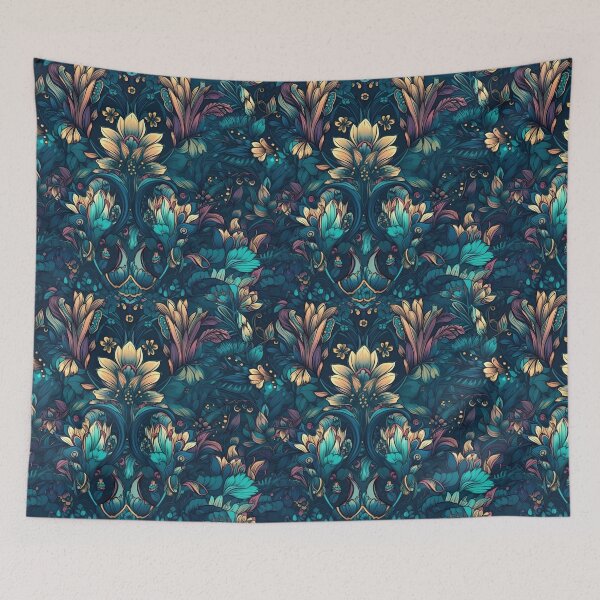 Item preview, Whimsical Hand-Painted Style Digital Floral Print designed and sold by ClericDesign.