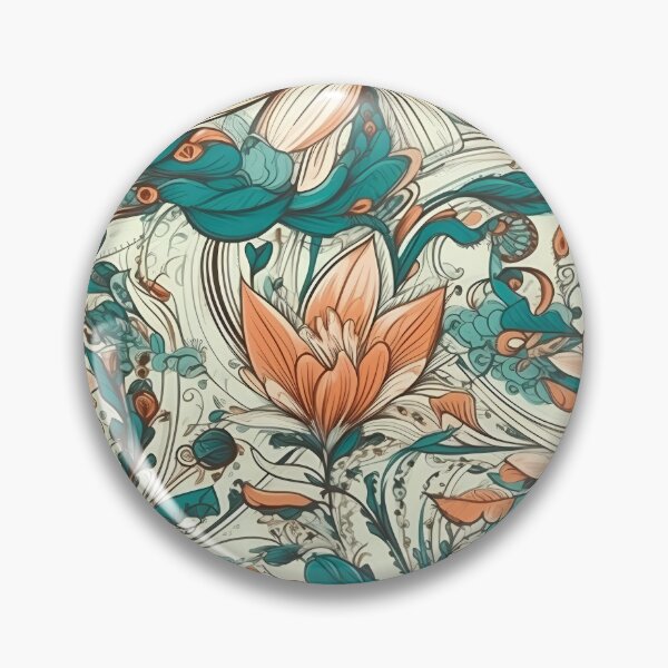 Artikelvorschau, Exquisites handgemaltes digitales Blumenmuster entworfen und verkauft von ClericDesign.