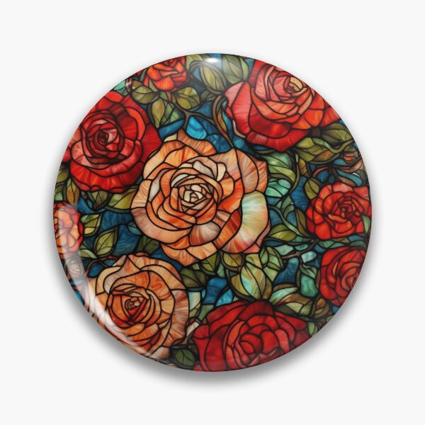 Item preview, Stained Glass Rose designed and sold by 9livescanvas.