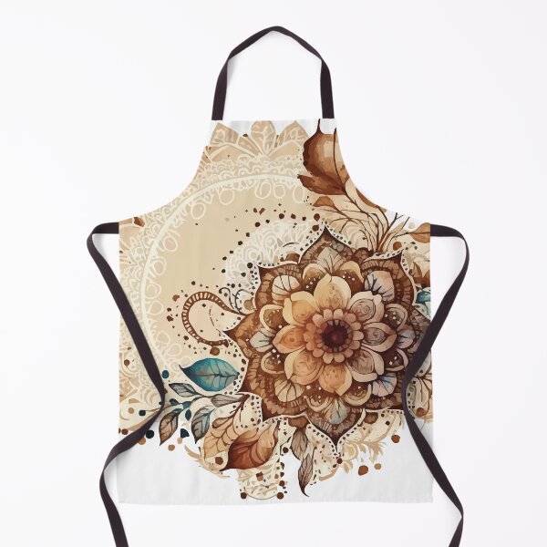 Item preview, A Bold Sienna Flower Bohemian Watercolor - Boho Chic Patterns designed and sold by GVRDesign.