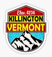 KILLINGTON VERMONT Mountain Skiing Snowboard Biking Hiking Ski Camping 2 Sticker