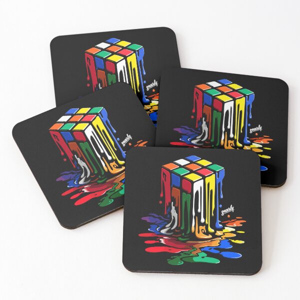 Item preview, Melty Paint Gooey Rubik's Cube by gnarly designed and sold by ChattanoogaTee.