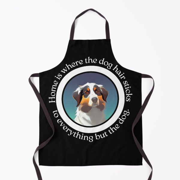 Item preview, Home Is Where the Dog Hair Sticks - Australian Shepherd Decor for Dog Lovers - Ai Generated Image designed and sold by Mechanical-Artt.