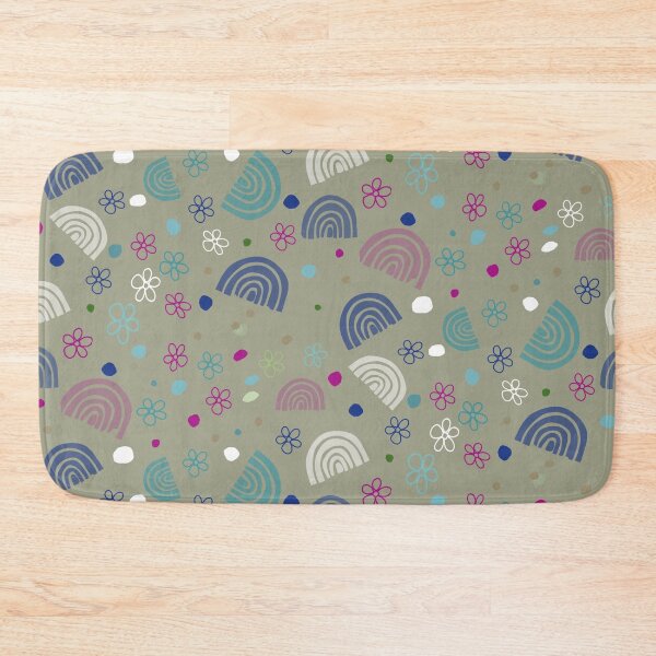 Item preview, Rainbows and flowers in green designed and sold by paulabidiman.