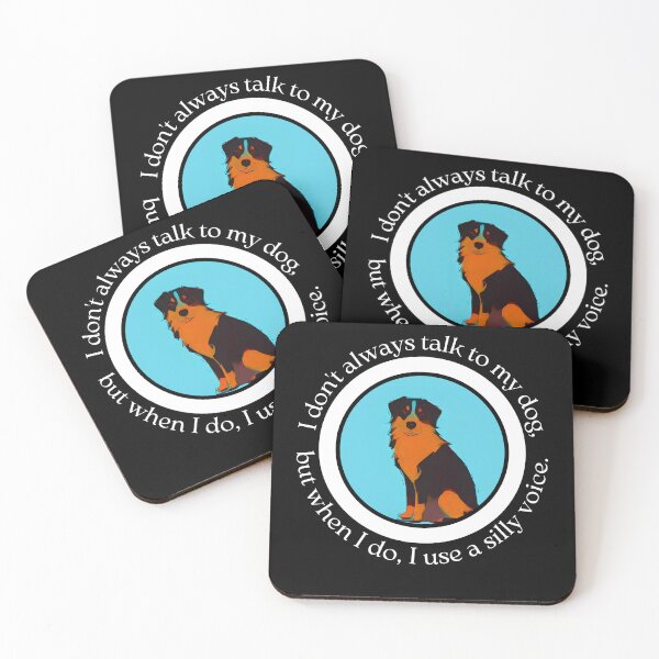 Item preview, Silly Voice Dog Talk - Australian Shepherd Gift for Dog Owners and Pet Lovers - Ai Generated Image designed and sold by Mechanical-Artt.