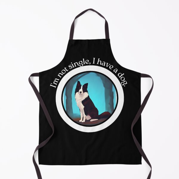 Item preview, Border Collie - Not Single, I Have a Dog - Funny Gift for Dog Lovers - Ai Generated Image designed and sold by Mechanical-Artt.