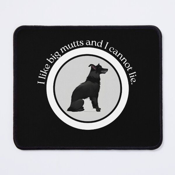 Item preview, Big Mutts Lover - I Like Them and I Cannot Lie, Featuring Border Collie - Ai Generated Image designed and sold by Mechanical-Artt.
