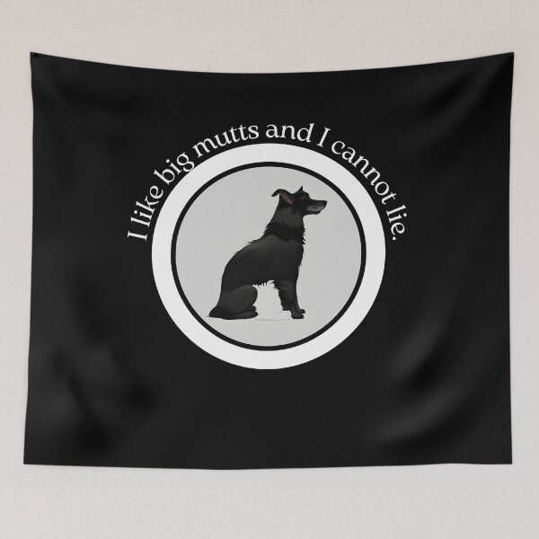 Item preview, Big Mutts Lover - I Like Them and I Cannot Lie, Featuring Border Collie - Ai Generated Image designed and sold by Mechanical-Artt.