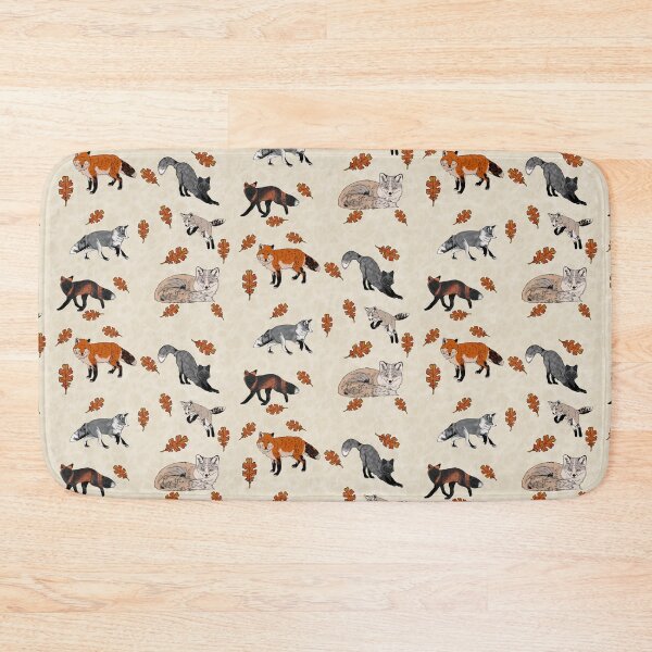 Item preview, Red Foxes Morphs in Cream designed and sold by Ashley Gagnon.