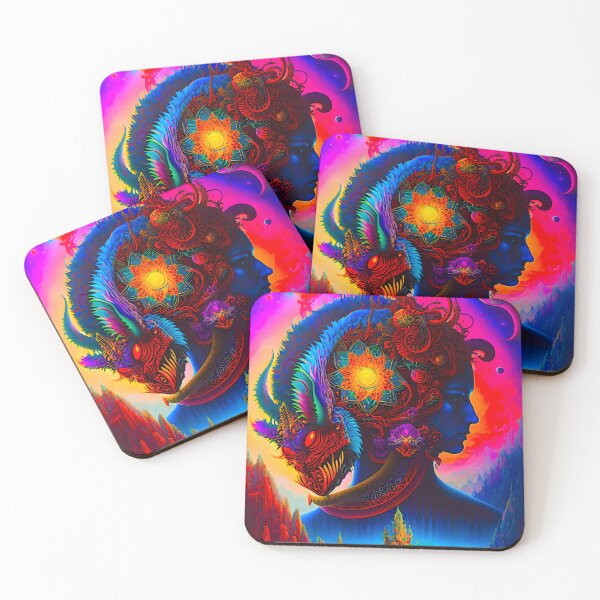 Item preview, Colorful Flower Head designed and sold by AtomicCityArt.