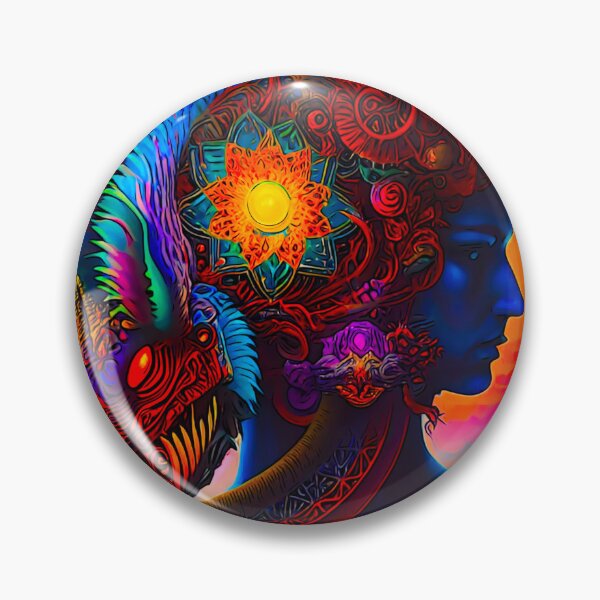 Item preview, Colorful Flower Head designed and sold by AtomicCityArt.