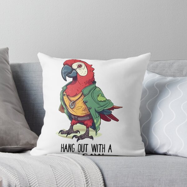Item preview, Don't worry, be happy, hang out with a macaw designed and sold by TomDarche.