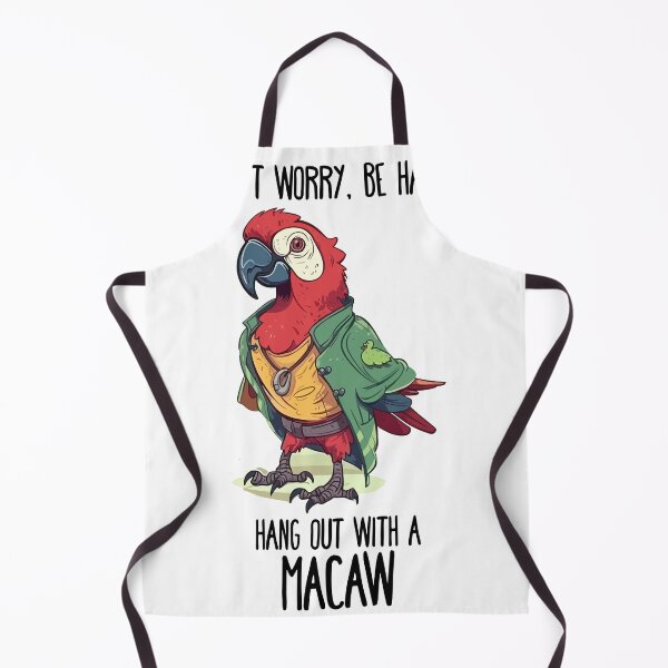 Item preview, Don't worry, be happy, hang out with a macaw designed and sold by TomDarche.