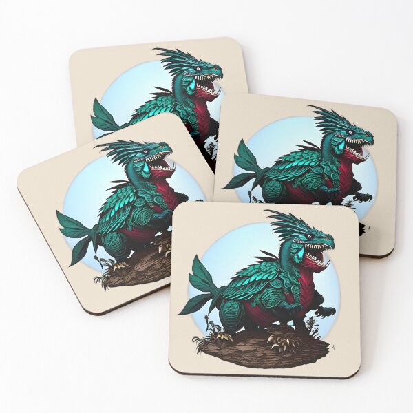 Item preview, Fierce and Unpredictable - The Teal Monster with Four Legs designed and sold by GalihDA.