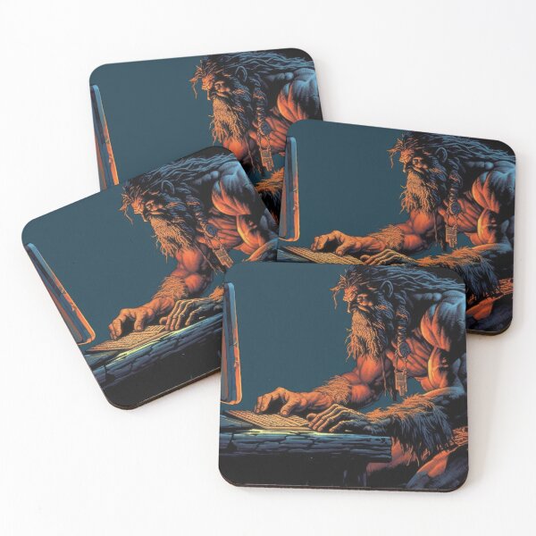 Item preview, Modern Barbarian Typist in a Dark Room designed and sold by ClericDesign.