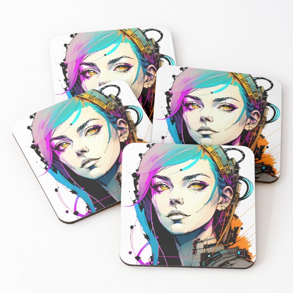 Item preview, A Digital Diva - Stunning Cyberpunk Illustration of a Bold and Beautiful Girl designed and sold by GalihDA.