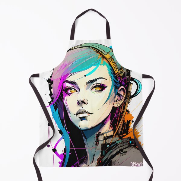Item preview, A Digital Diva - Stunning Cyberpunk Illustration of a Bold and Beautiful Girl designed and sold by GalihDA.