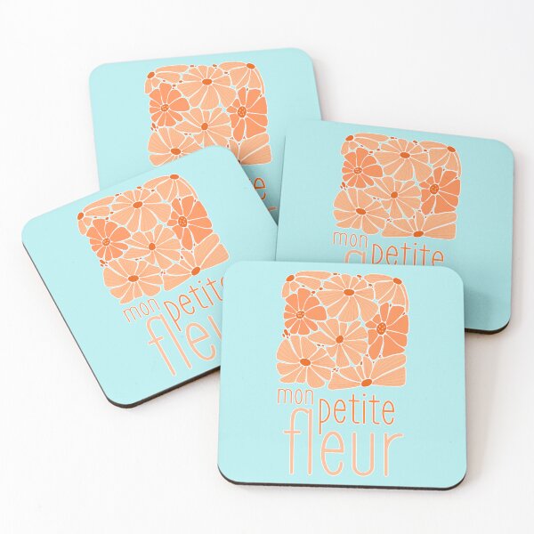 Item preview, Groovy Orange My Hippie Soul Little Flower French Quotes designed and sold by Renata Illustrata.