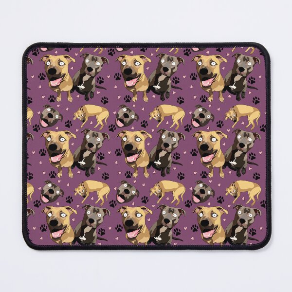 Item preview, Bear and Fred the Pitbulls designed and sold by FLUFFSforSTUFF.