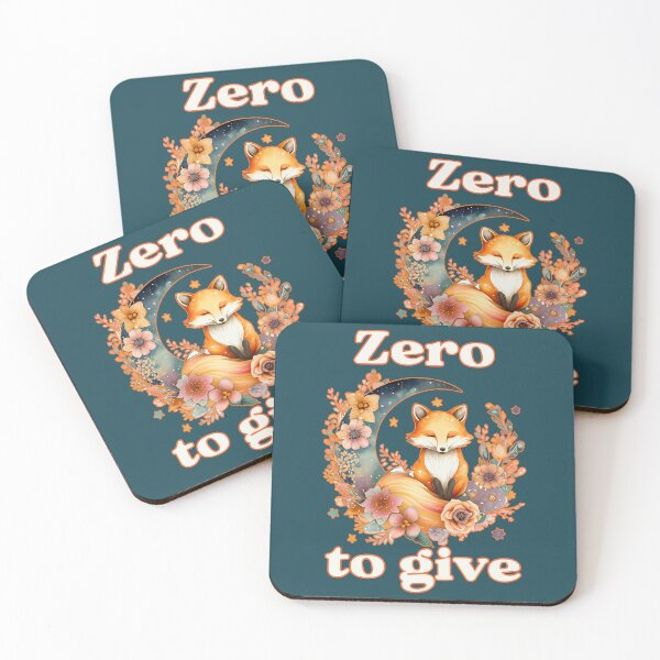 Item preview, Zero Fox To Give: A beautiful serene fox sitting on a quarter moon surrounded by flowers. designed and sold by JoyOfHopeStore.